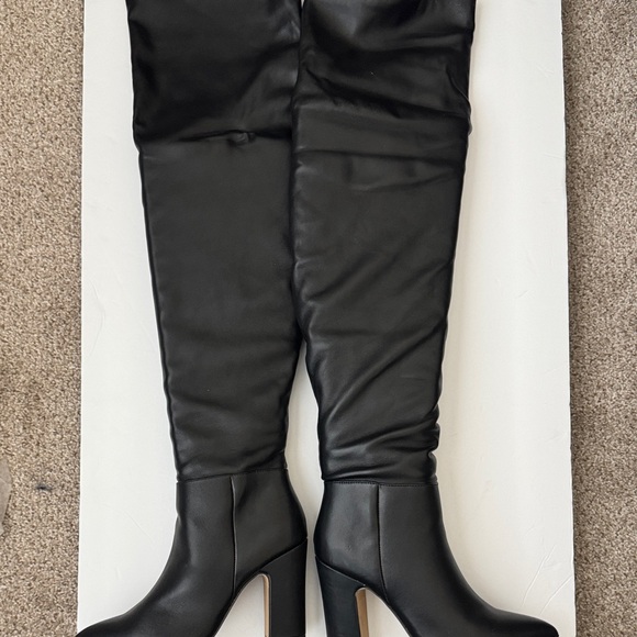 Express Black Over the Knee Boots - Picture 12 of 12